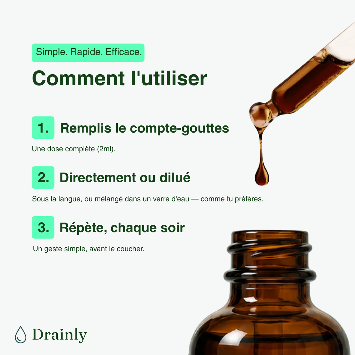 Drainant Lymphatique Drainly® - soutien traditionnel, formule liquide