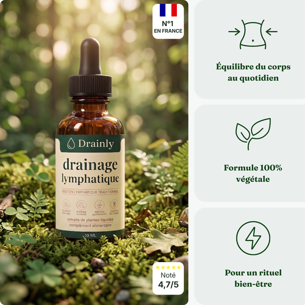 Drainant Lymphatique Drainly® - soutien traditionnel, formule liquide